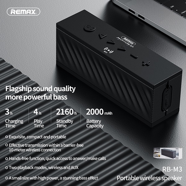 REMAX RB-M3 PORTABLE BLUETOOTH SPEAKER