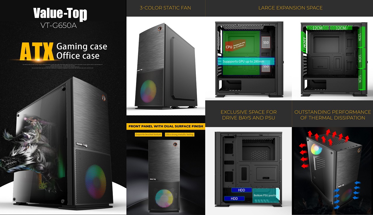 Vt650 Case Value-Top
