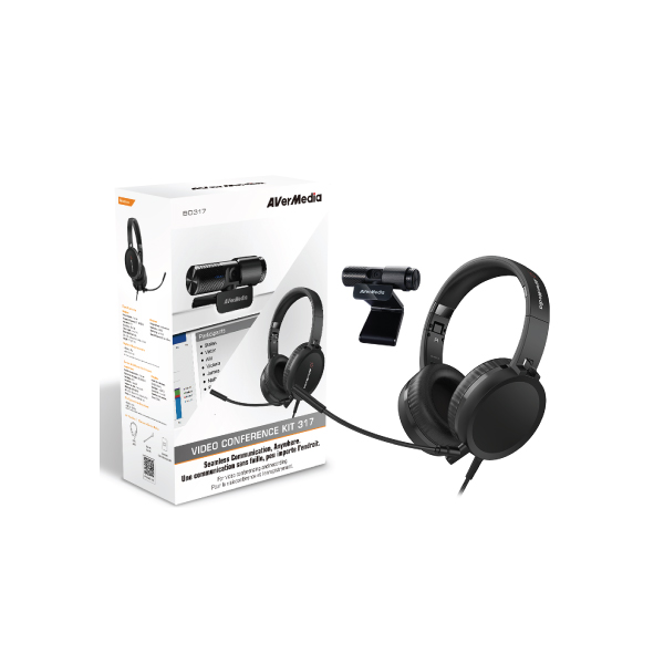 AVerMedia BO317 VIDEO CONFERENCE KIT (WEBCAM & HEADPHONE COMBO)
