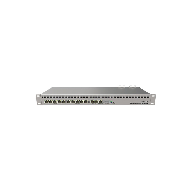 Mikrotik RB1100AHx4 (RouterOS L6),1U rackmount, 13 Ports Gigabit Copper ...