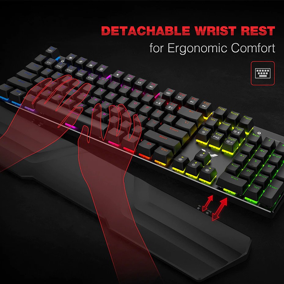 HAVIT KB389L MECHANICAL GAMING WIRED KEYBOARD AND MOUSE COMBO