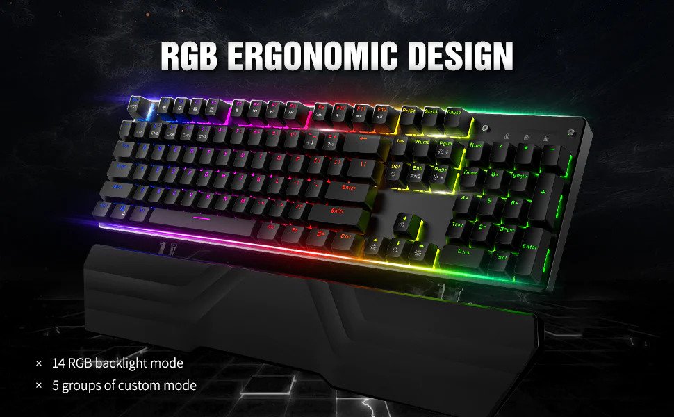 Havit KB511L RGB Wired Mechanical Gaming Keyboard, Mouse & Mouse Pad 3 ...