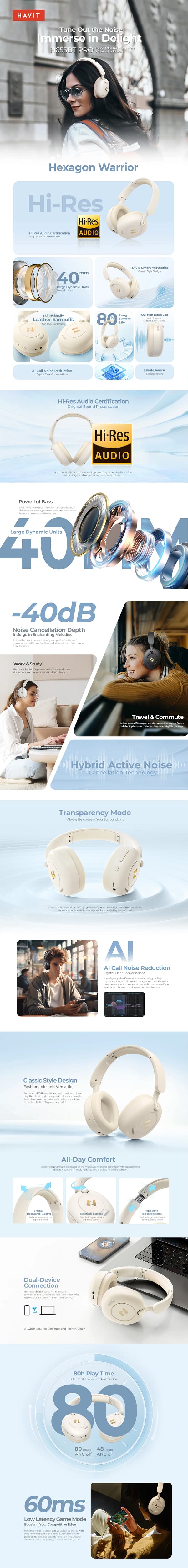 HAVIT H655BT PRO BLUETOOTH HEADPHONE PRICE IN BD 