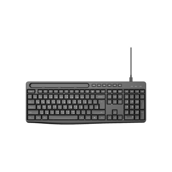 VALUE-TOP KU241B DETACHABLE TYPE-C TO USB SILENT OFFICE KEYBOARD