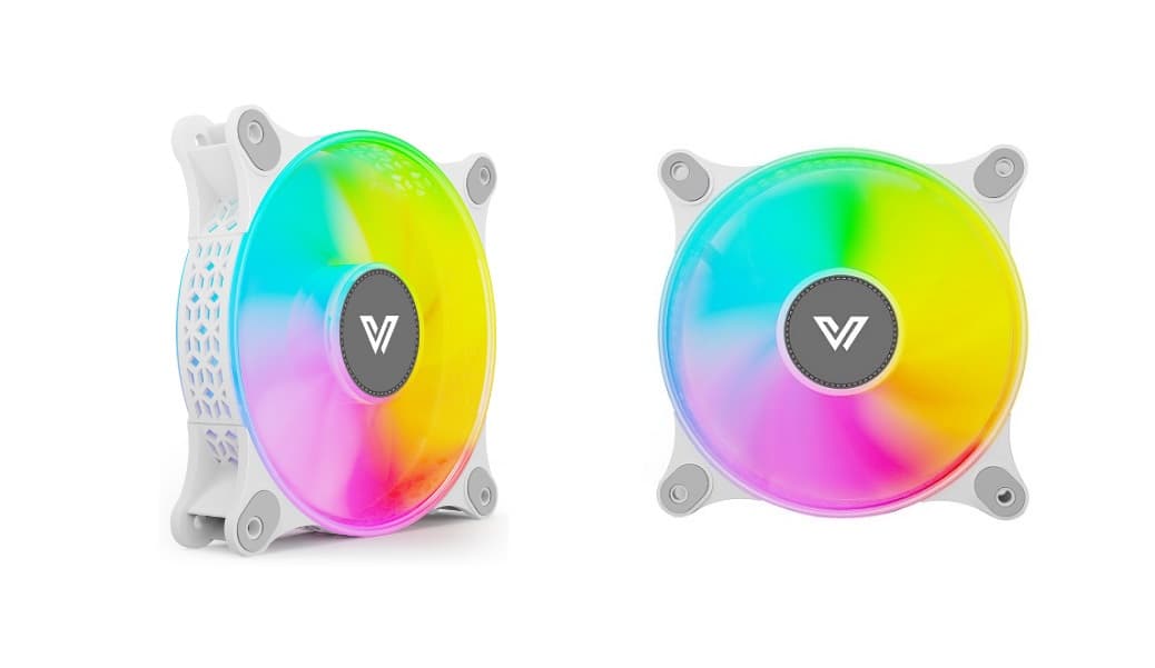 Value-Top W1292S 12CM White Static RGB Case Fan