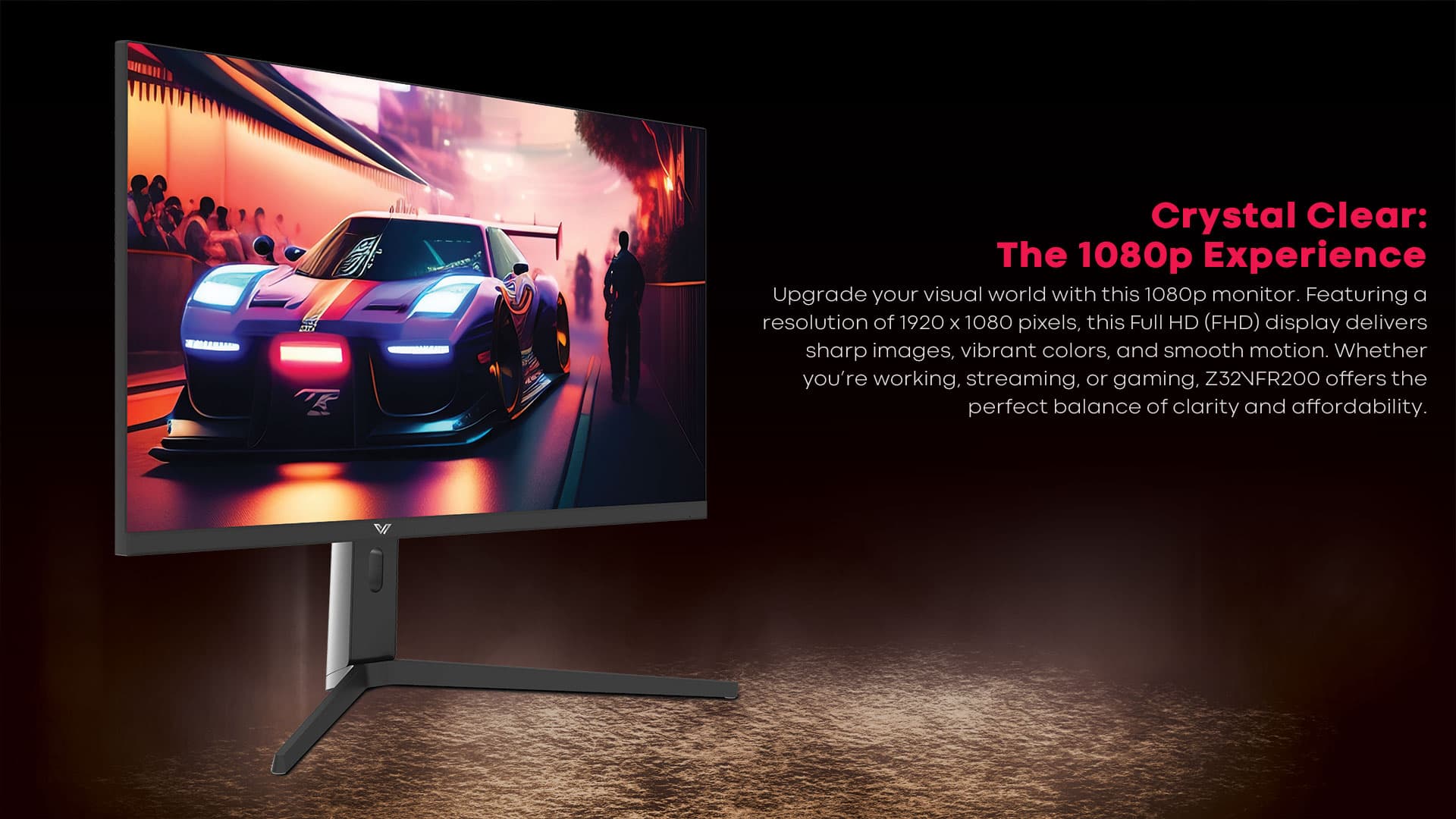 VALUE-TOP Z32VFR200 31.5- INCH FULL HD 200Hz VA VERTICALLY ADJUSTABLE LED GAMING MONITOR